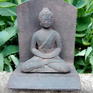 Borobudur Buddha met achtergrond