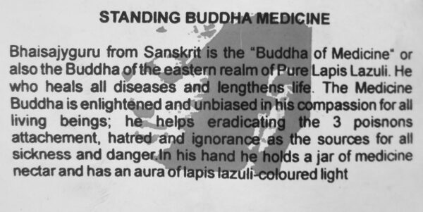 Staande medicijn Buddha - Afbeelding 2