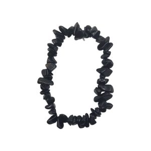Split armband Obsidiaan